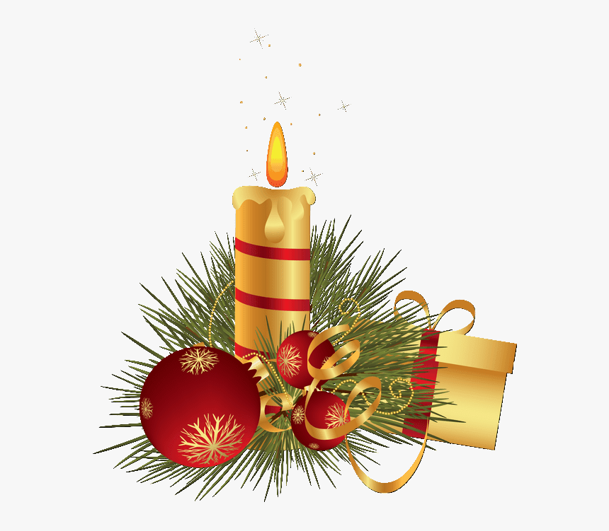Christmas Candle Png Transparent, Png Download, Free Download