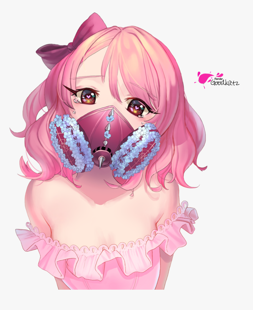 Cute Anime Girl Pink Hair, HD Png Download, Free Download