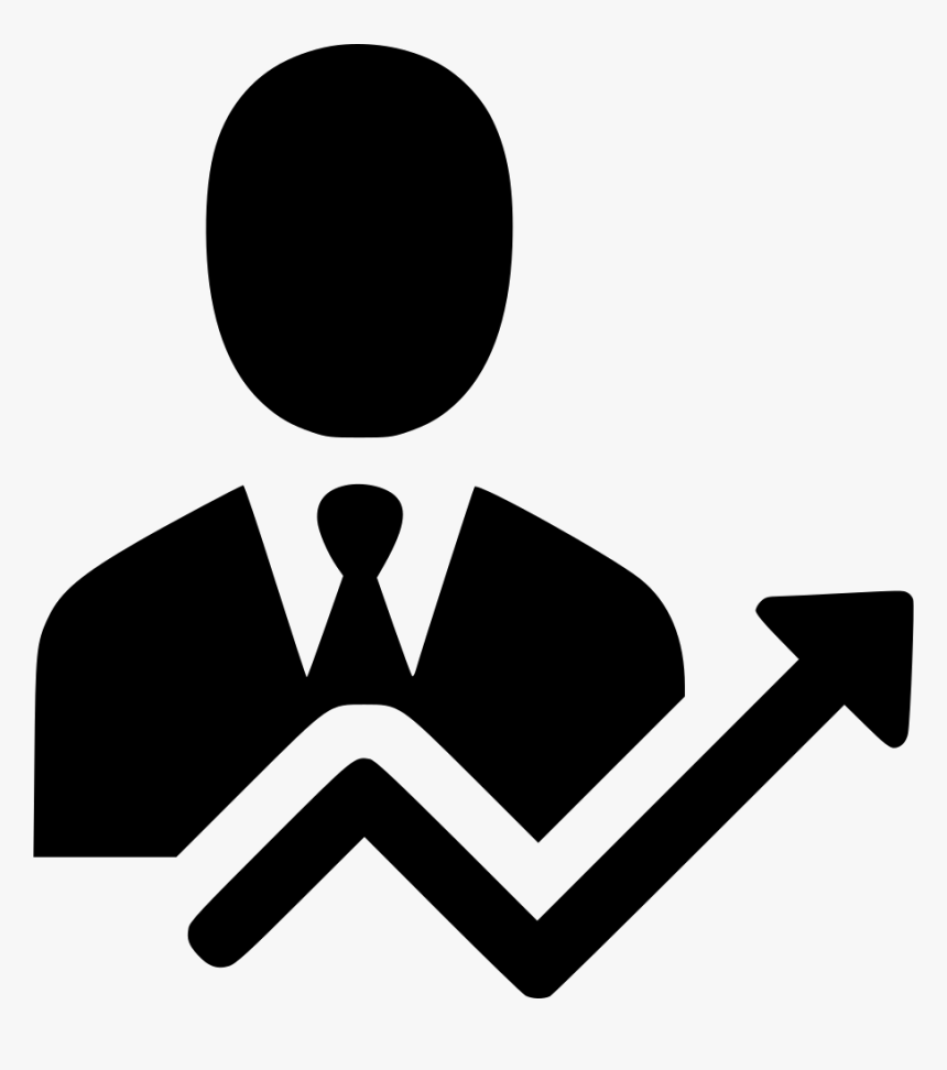 Businessman User Person Income Profit Increase Arrow - Businessman Png Icon, Transparent Png, Free Download