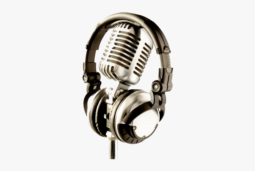 Radio Microphone And Headphones, HD Png Download, Free Download