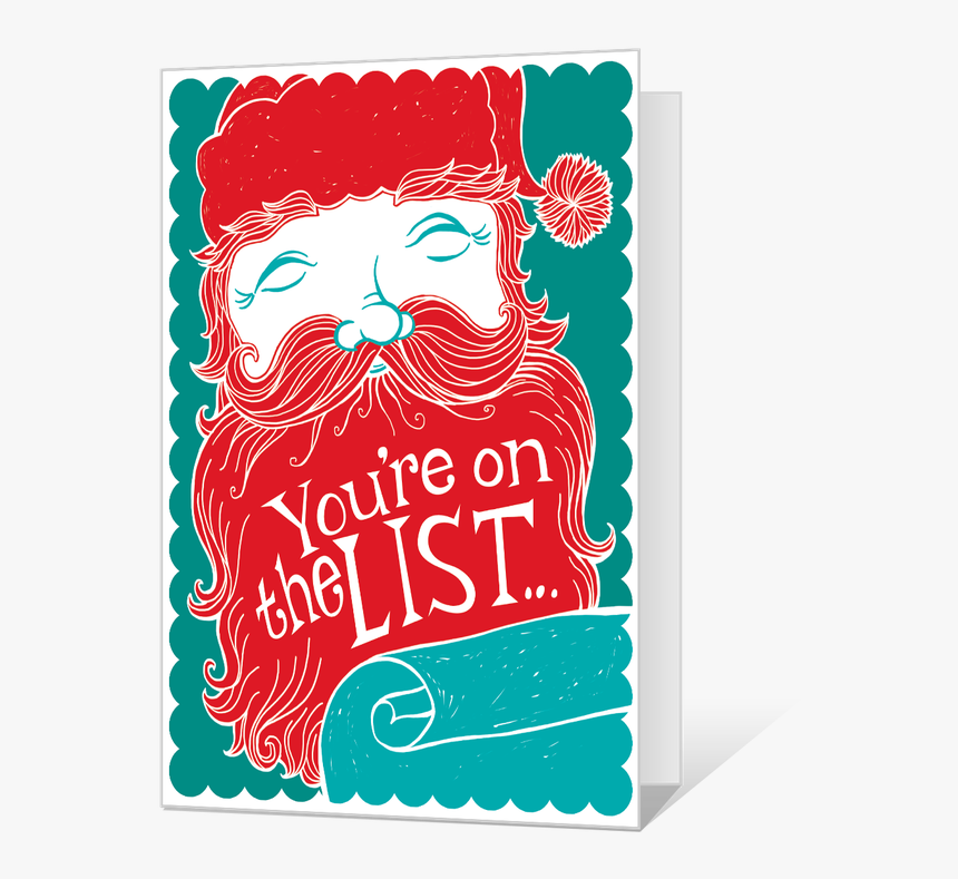 Made The List Printable - Christmas Card, HD Png Download, Free Download