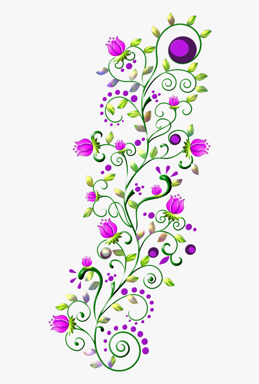 Thumb Image - Flowering Vines Line Drawing, HD Png Download, Free Download