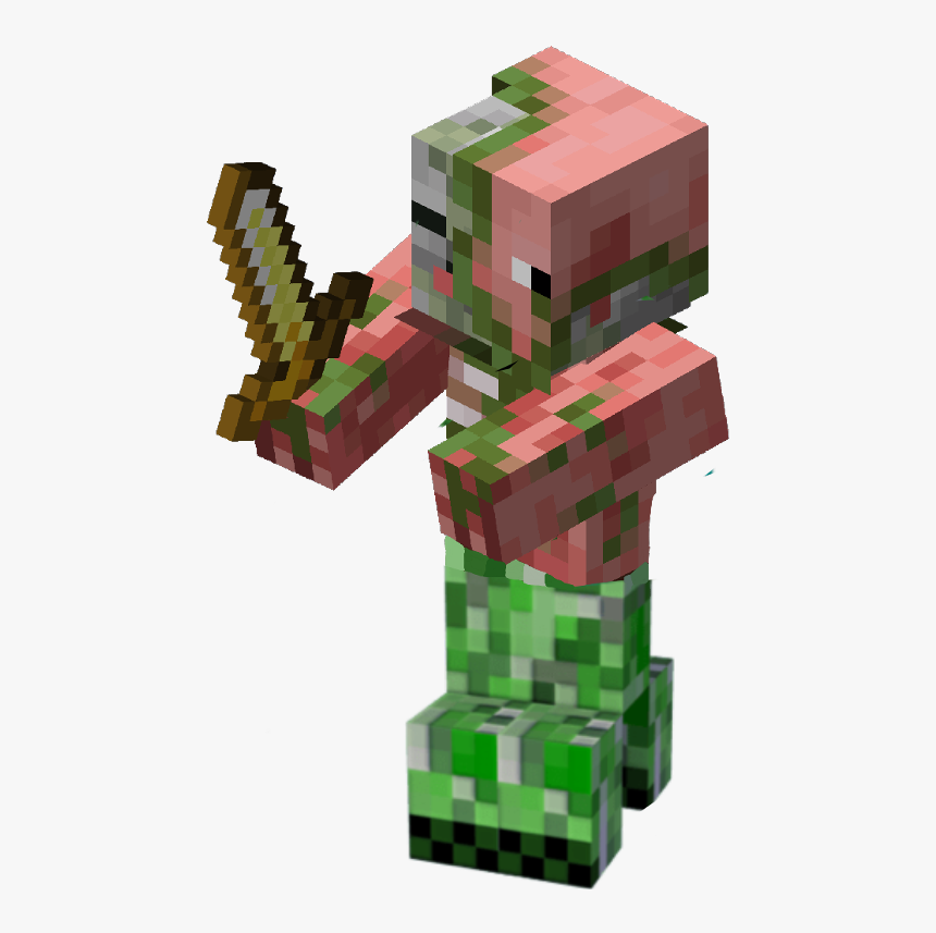 Minecraft Pigman Creeper Creepers Freetoedit Minecraft Zombie Pigman Hd Png Download Kindpng - freetoedit egg roblox clam freetoedit