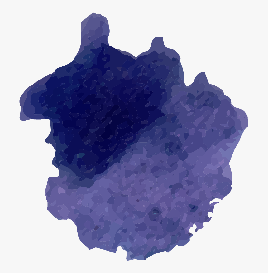 #blue #watercolour #watercolor #brush #brushstroke - Crystal, HD Png Download, Free Download