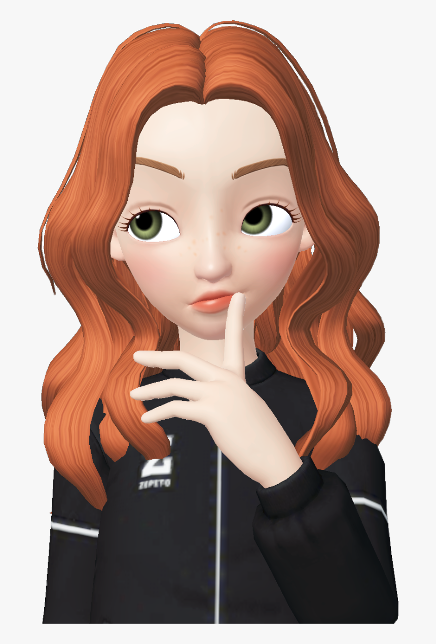 red hair model png