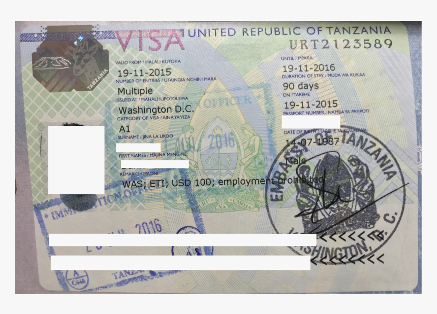 Tanzania Visa Edit - Cash, HD Png Download, Free Download