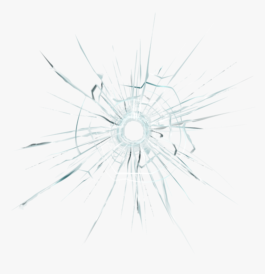 Cracked Glass Overlay - Circle, HD Png Download, Free Download