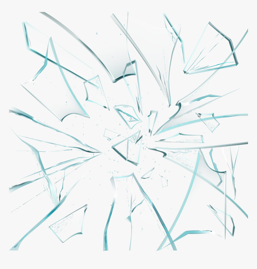 Cracked Glass Overlay - Sketch, HD Png Download, Free Download