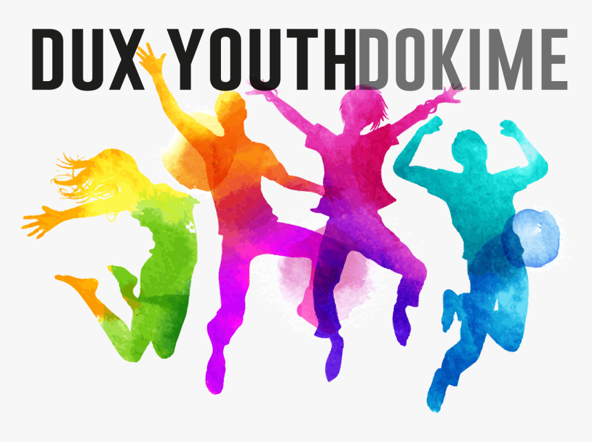 Dux Youth In Duxbury Ma - Watercolour Jumping People, HD Png Download, Free Download