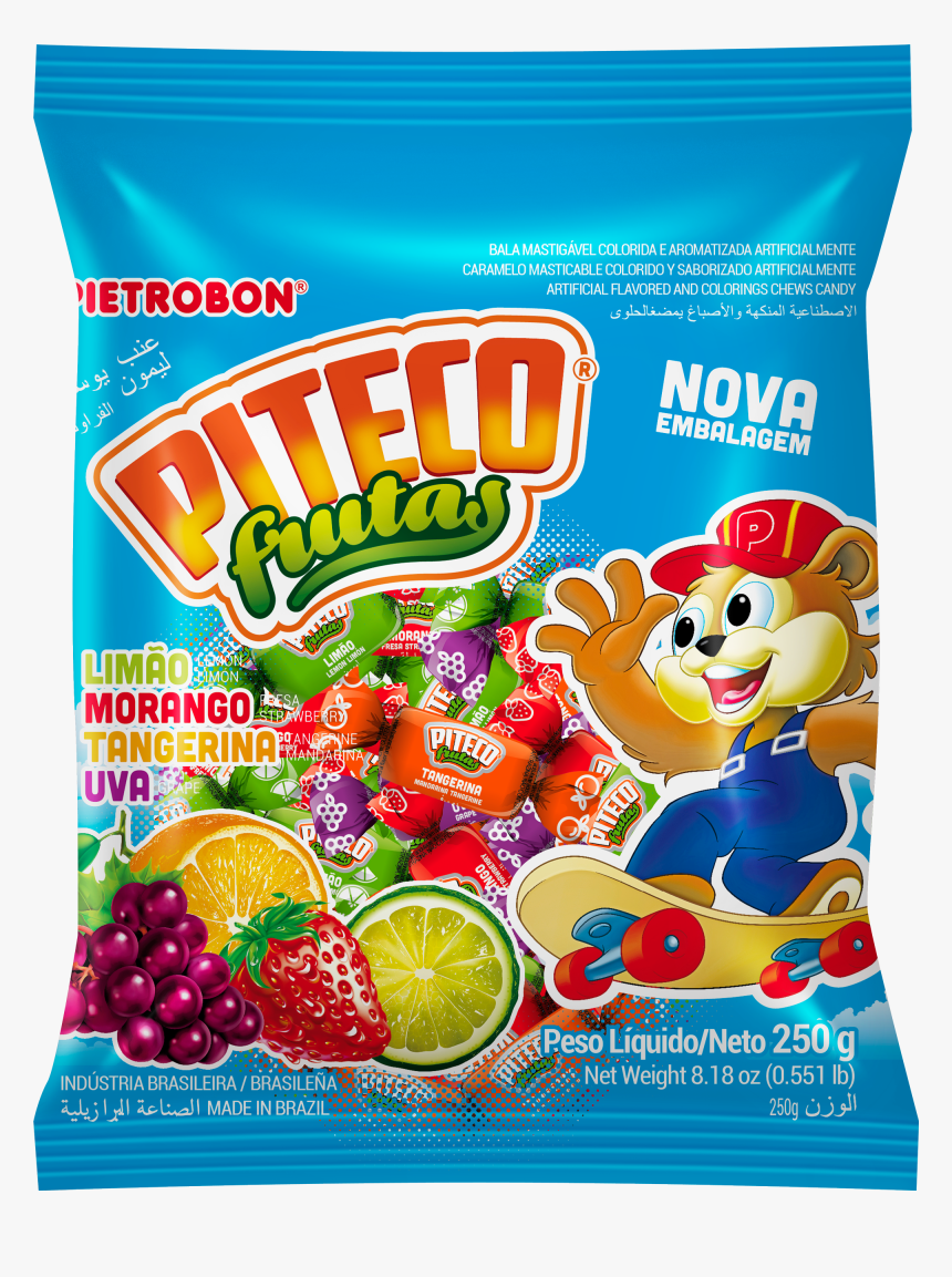 Mastigável Piteco Fruits - Bala Pietrobon, HD Png Download, Free Download