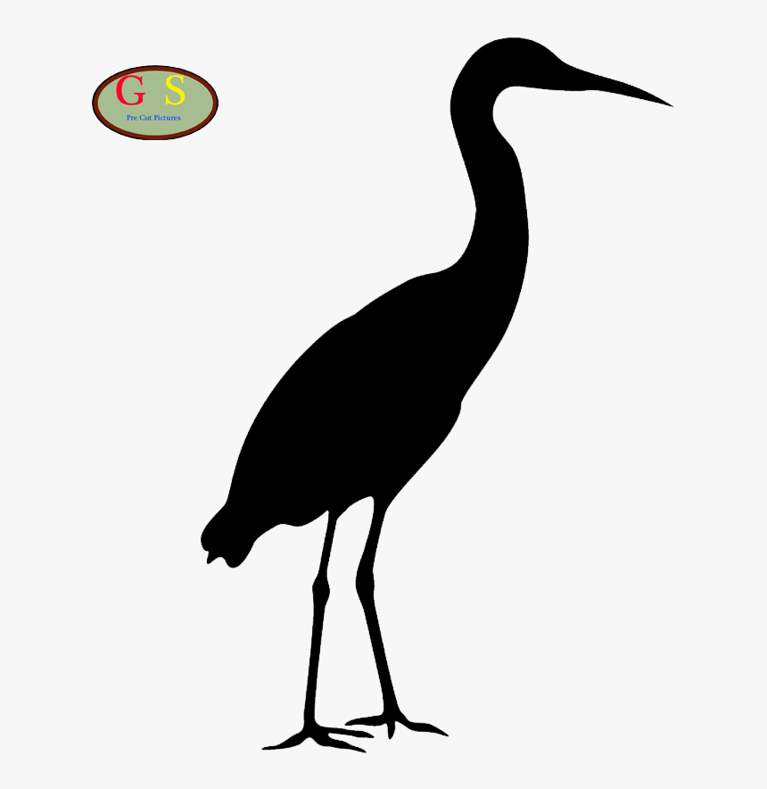 Great Blue Heron Silhouette Clip Art - Blue Heron, HD Png Download, Free Download