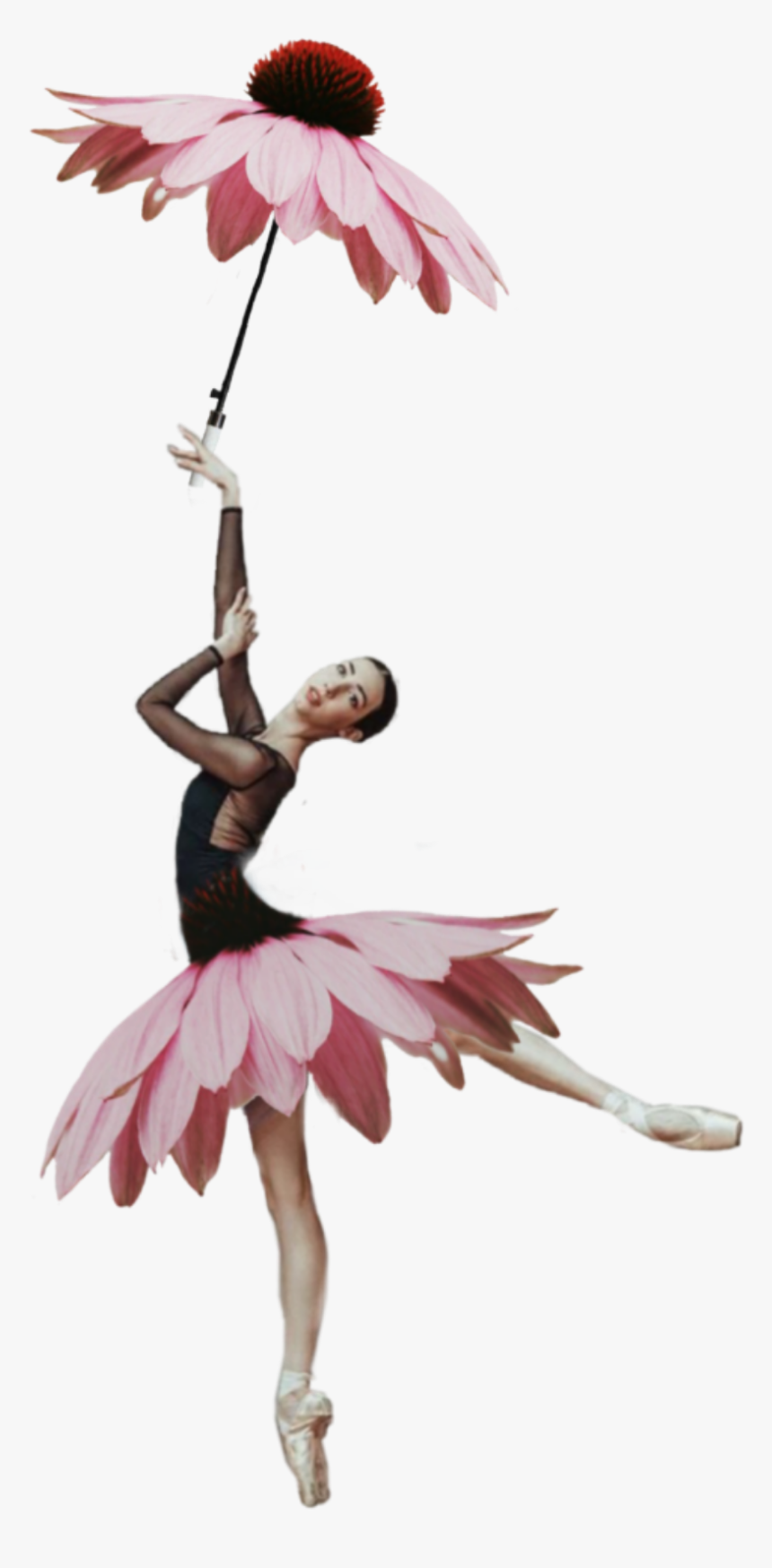 flower #ballerina #umbrella Flower Ballerina, HD Download - kindpng