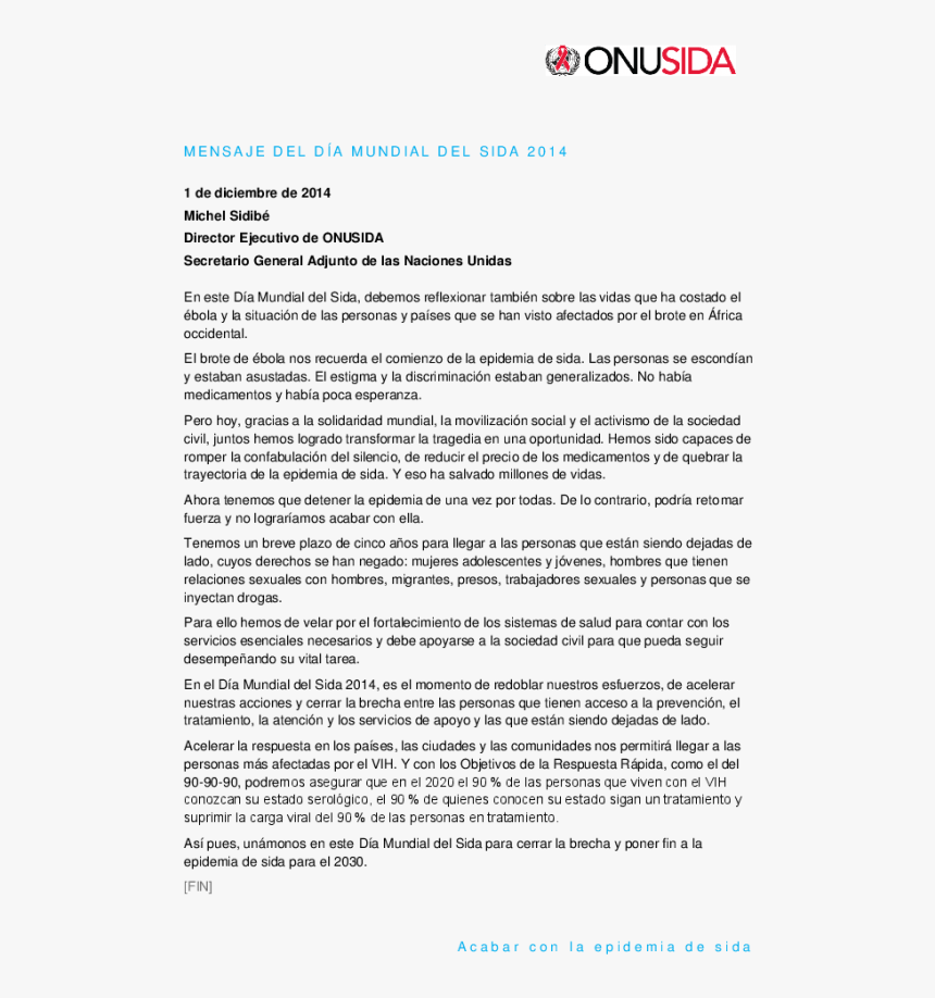 Discurso Sobre El Sida, HD Png Download, Free Download