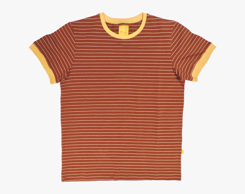 Brown Terry Stripe Tee - Blouse, HD Png Download, Free Download