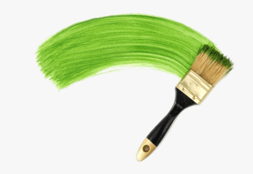 Paintbrush Clipart Green Paintbrush - Paint Brush No Background, HD Png Download, Free Download