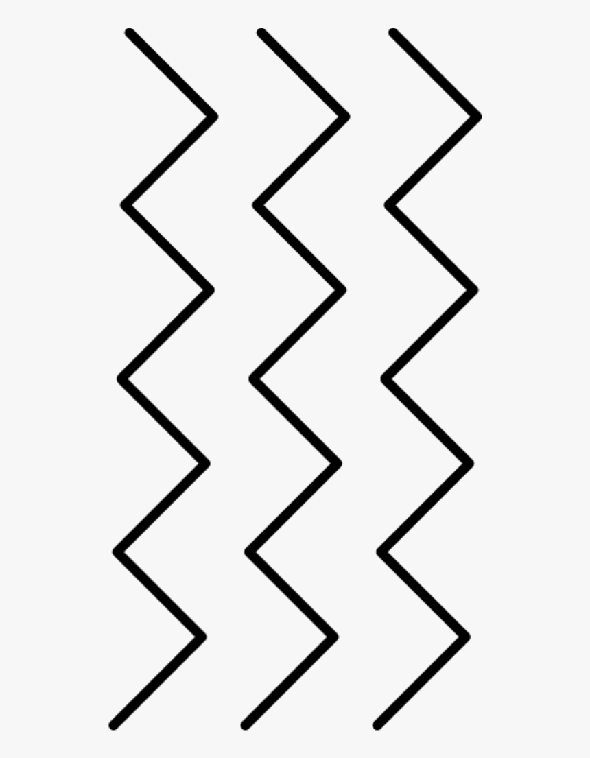 Black Ink Brush Stroke Paint Mark Line Zigzag Freetoedi - Line Art, HD Png Download, Free Download