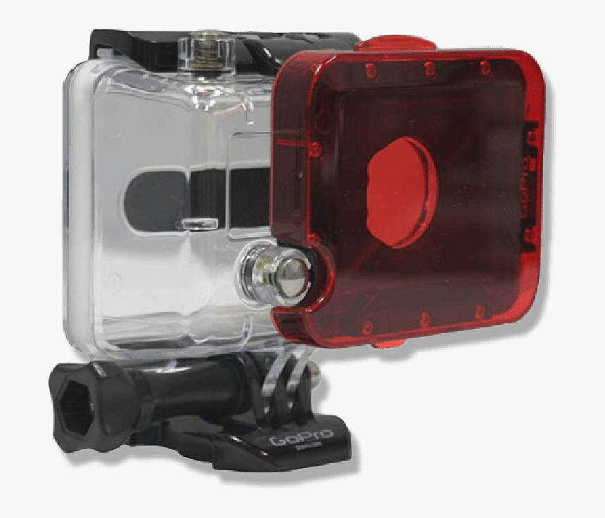 Hero 2 Red Dive Filter - Gopro Hero2 Dive Housing Red Filter, HD Png Download, Free Download