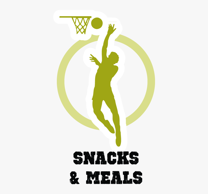 Snacks & Meals - Transparent Background Basketball Clipart Silhouette, HD Png Download, Free Download