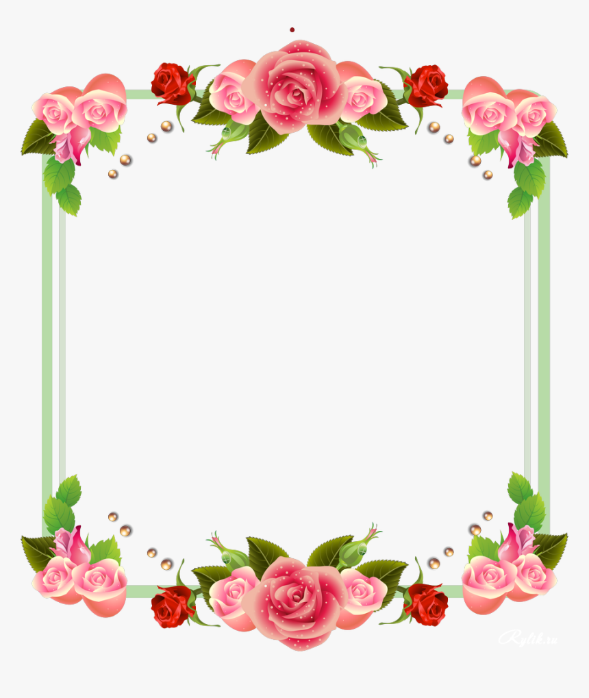 Floral Frame Png - Цветы Рамка Пнг, Transparent Png, Free Download