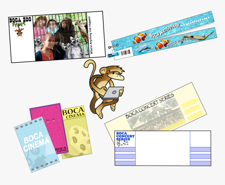 Boca Systems - Boca Printer Tour Ticket Samples, HD Png Download, Free Download