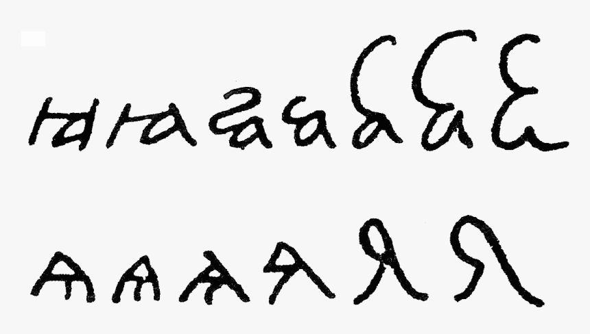 Evolution Of Cursive Cyrillic Iotated A, Small Yus, - Letter R In Latin, HD Png Download, Free Download