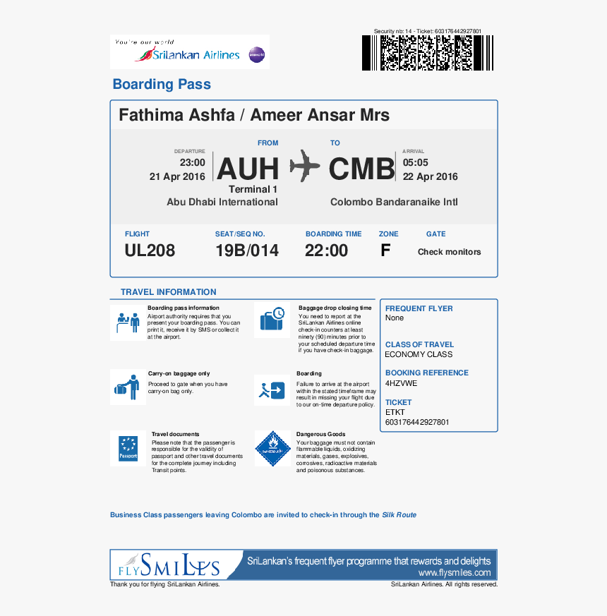 Boarding Pass Pdf, HD Png Download, Free Download