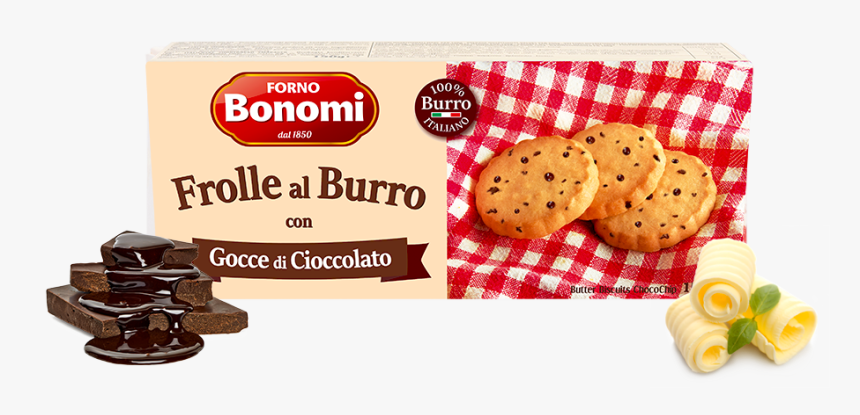 Butter Biscuits Chocochip - Forno Bonomi, HD Png Download, Free Download