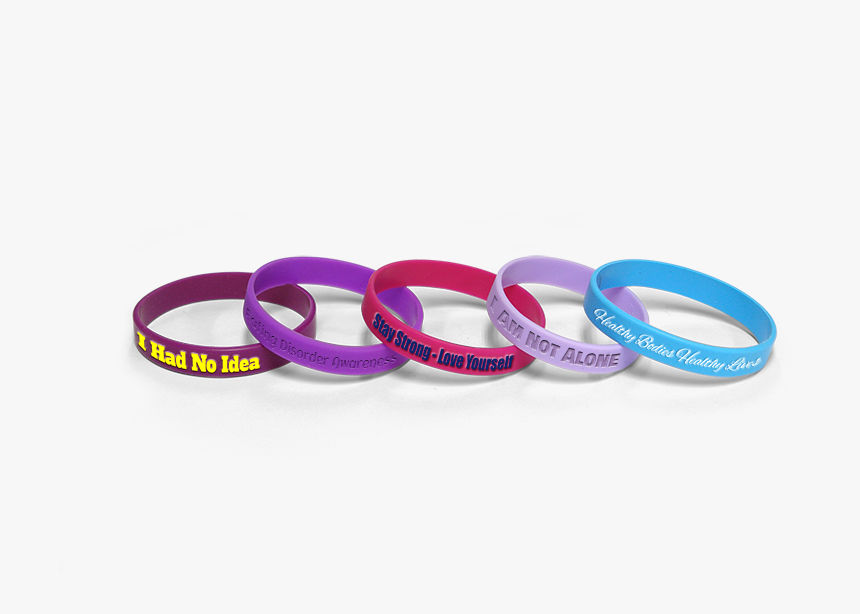 Eating Disorder Awareness Bracelets - Eating Disorder Awareness Bracelet, HD Png Download, Free Download