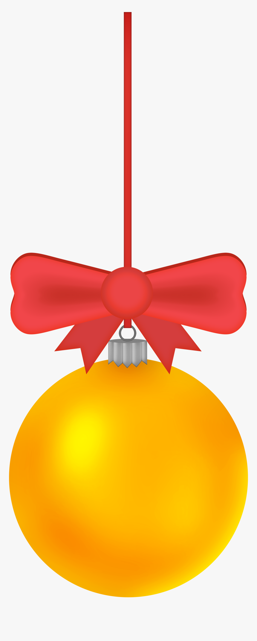 Gold Christmas Ball Png Clip Art - Gold Christmas Balls Png, Transparent Png, Free Download