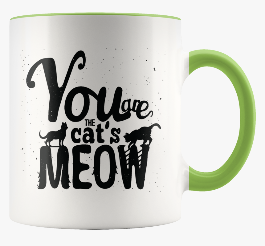You Are The Cat"s Meow 11oz Color Accent Coffee Mug - Beer Stein, HD Png Download, Free Download