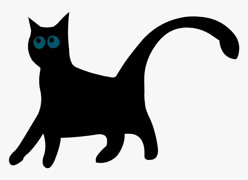 Esl Cat Meow - Black Cat, HD Png Download, Free Download