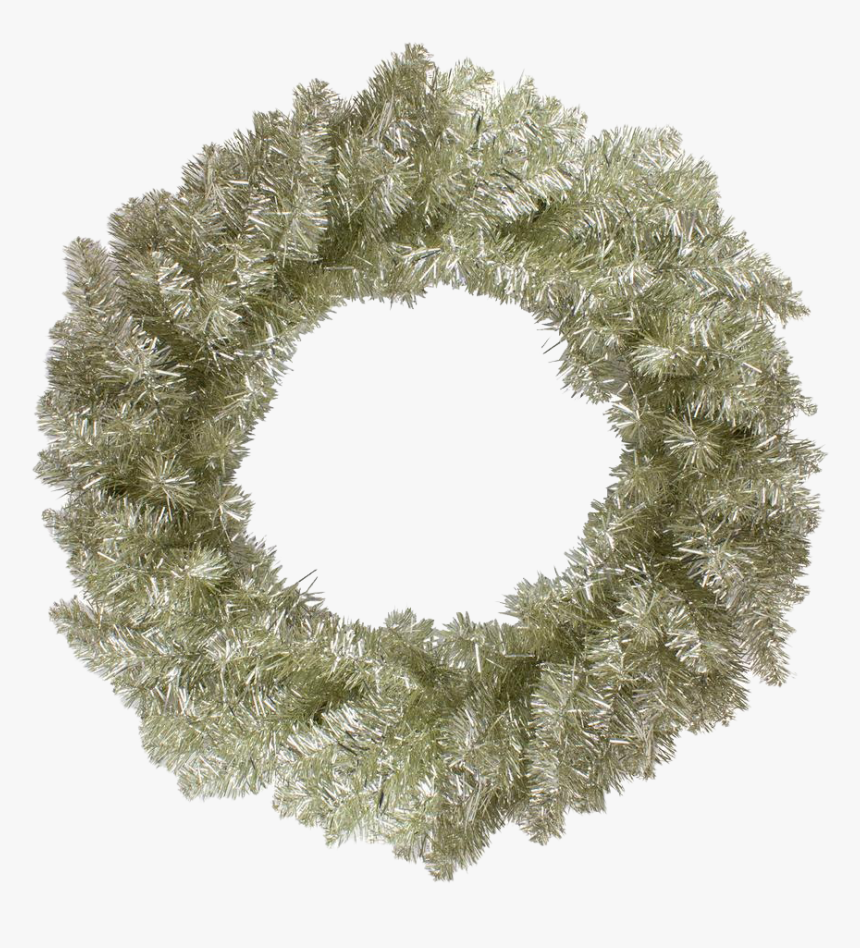 Gold Christmas Wreath Transparent Png - Wreath, Png Download, Free Download