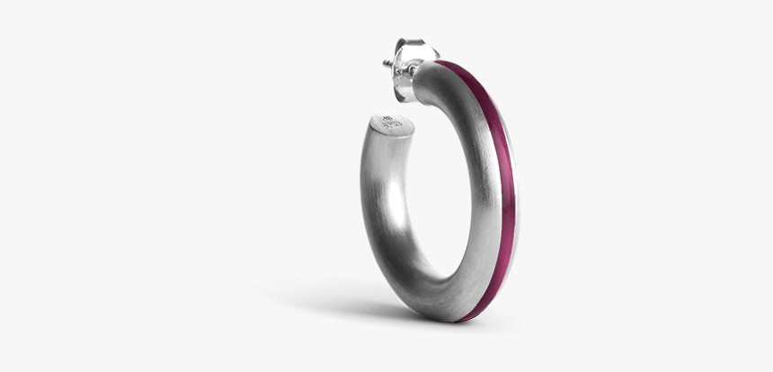 Chunky Hoop With Burgundy Enamel "
 Title="chunky Hoop - Engagement Ring, HD Png Download, Free Download