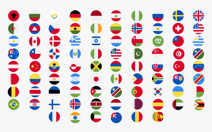 Countries Flag In Circle Png, Transparent Png, Free Download