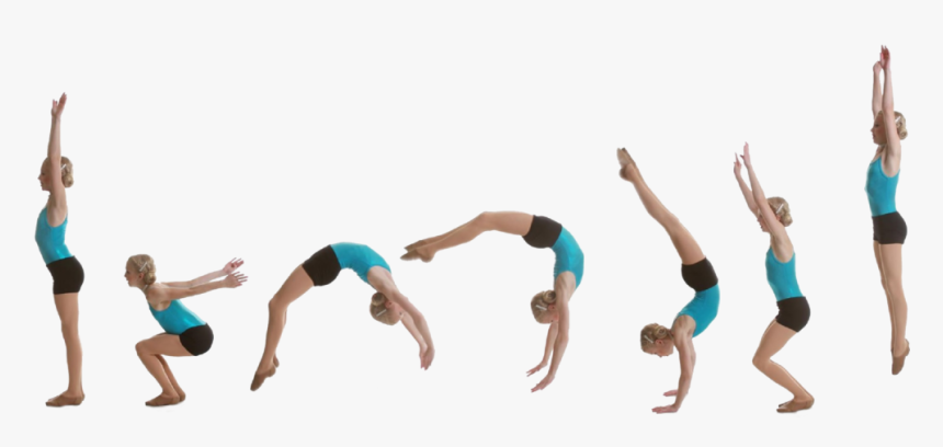 Gymnastics Clipart Flip Clipartfest Gymnastics Flip Back Handspring Hd Png Download Kindpng