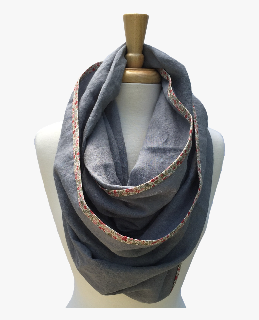 Floral Linen Infinity Scarf"
 Data High Res="//cdn, HD Png Download, Free Download