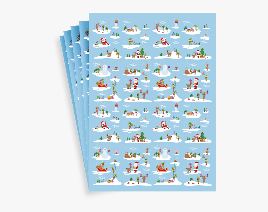 Season"s Greetings Wrapping Paper - Cartoon, HD Png Download, Free Download