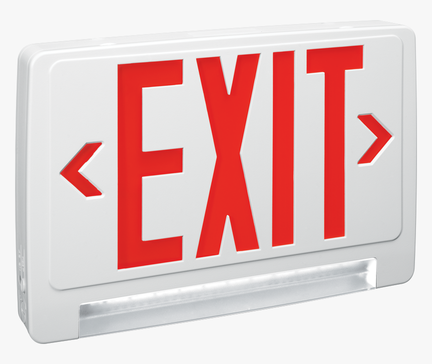 Featuring Led Exit And Led Lightpipe Emergency Lighting - Exit Sign, HD Png Download, Free Download