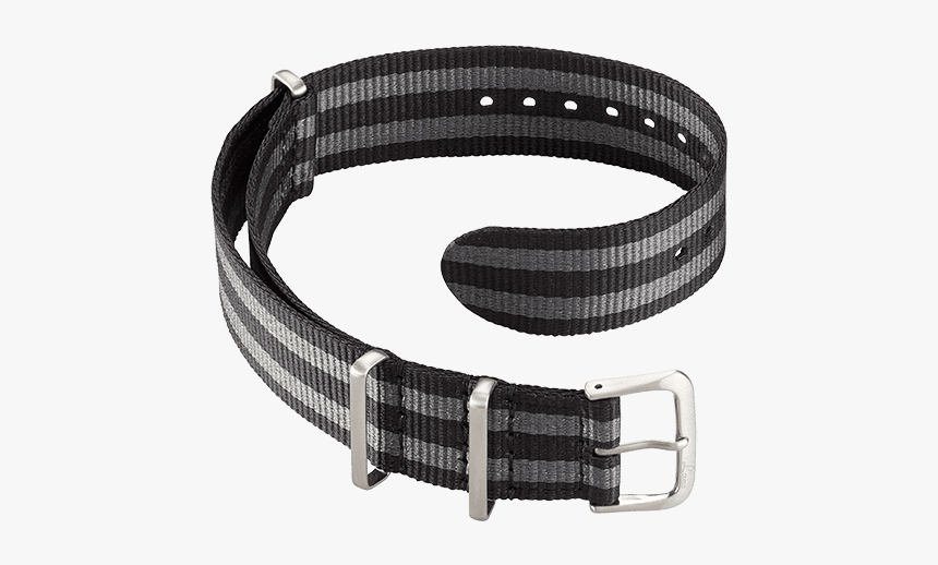 Nato Strap Black-grey 20 Mm - Buckle, HD Png Download, Free Download