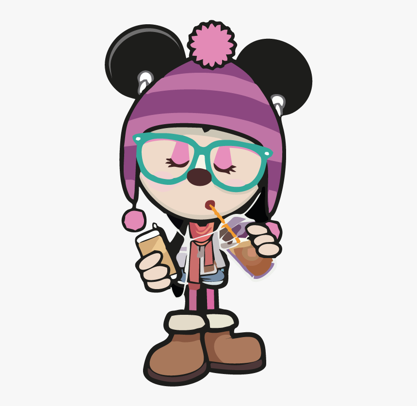#girl #mickey #hipster #freetoedit #girls #anime #animegirl - Minnie Mouse Hipster Png, Transparent Png, Free Download