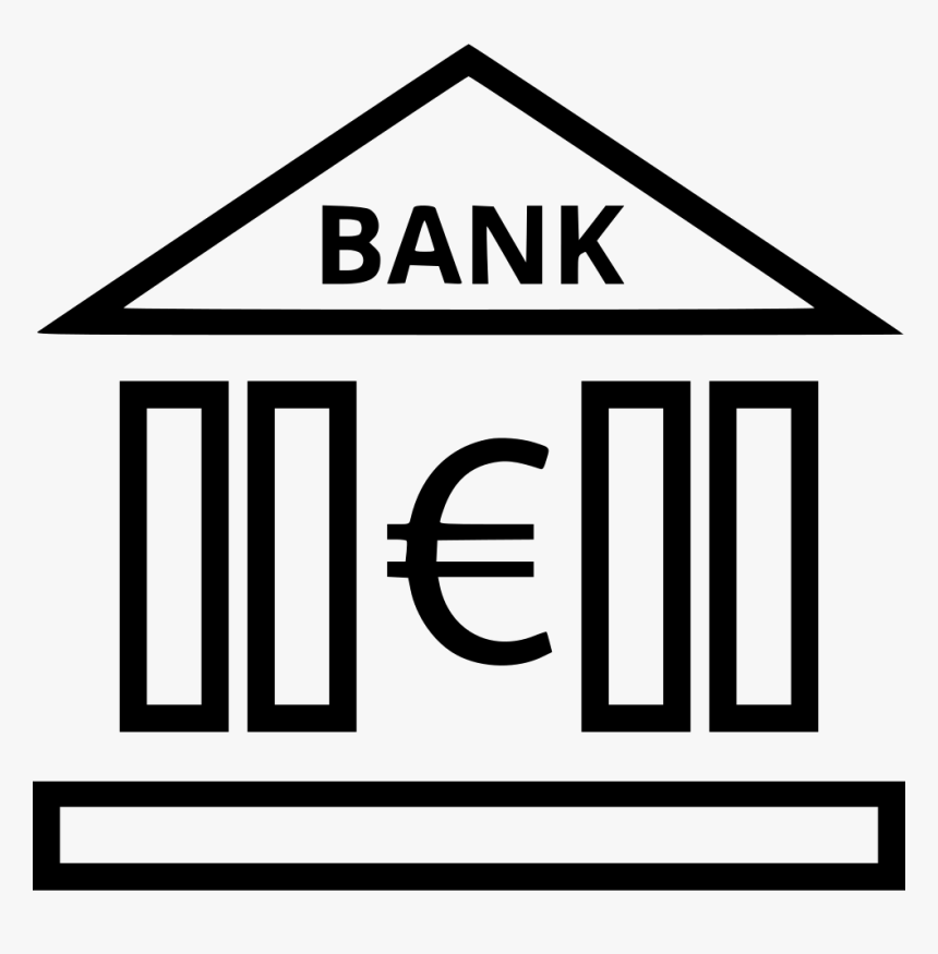 Bank Euro Banking - Bank Dollar Icon Png, Transparent Png, Free Download