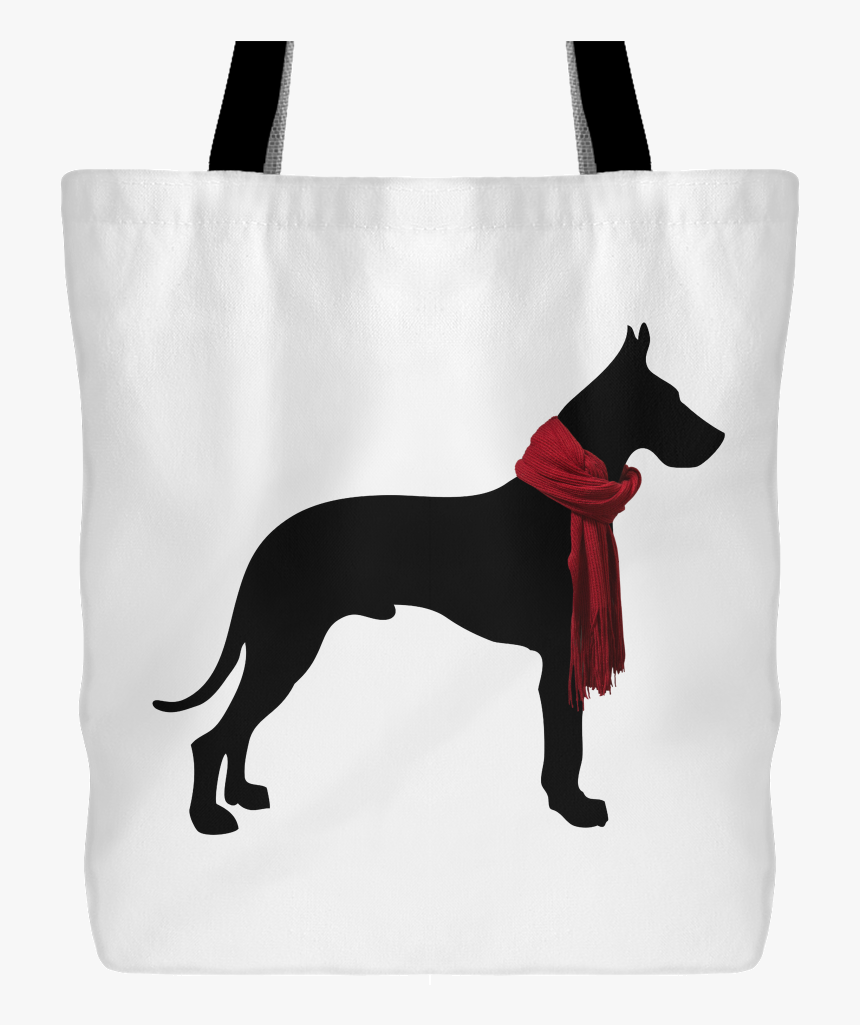 Great Dane With Red Scarf Tote Bag - Great Dane Logo, HD Png Download, Free Download