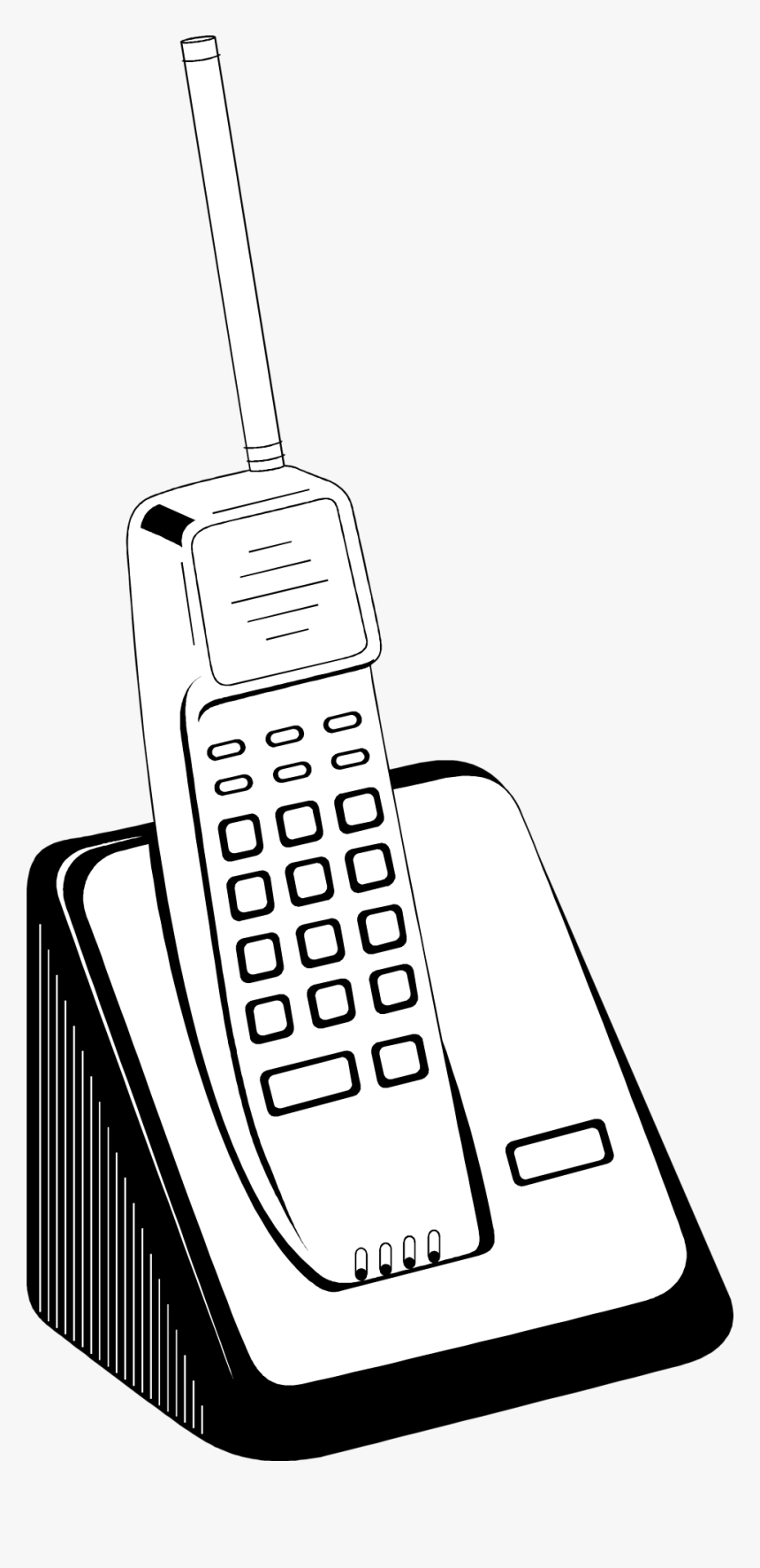 Transparent Telephone Pole Clipart - Cordless Phone Clip Art, HD Png Download, Free Download