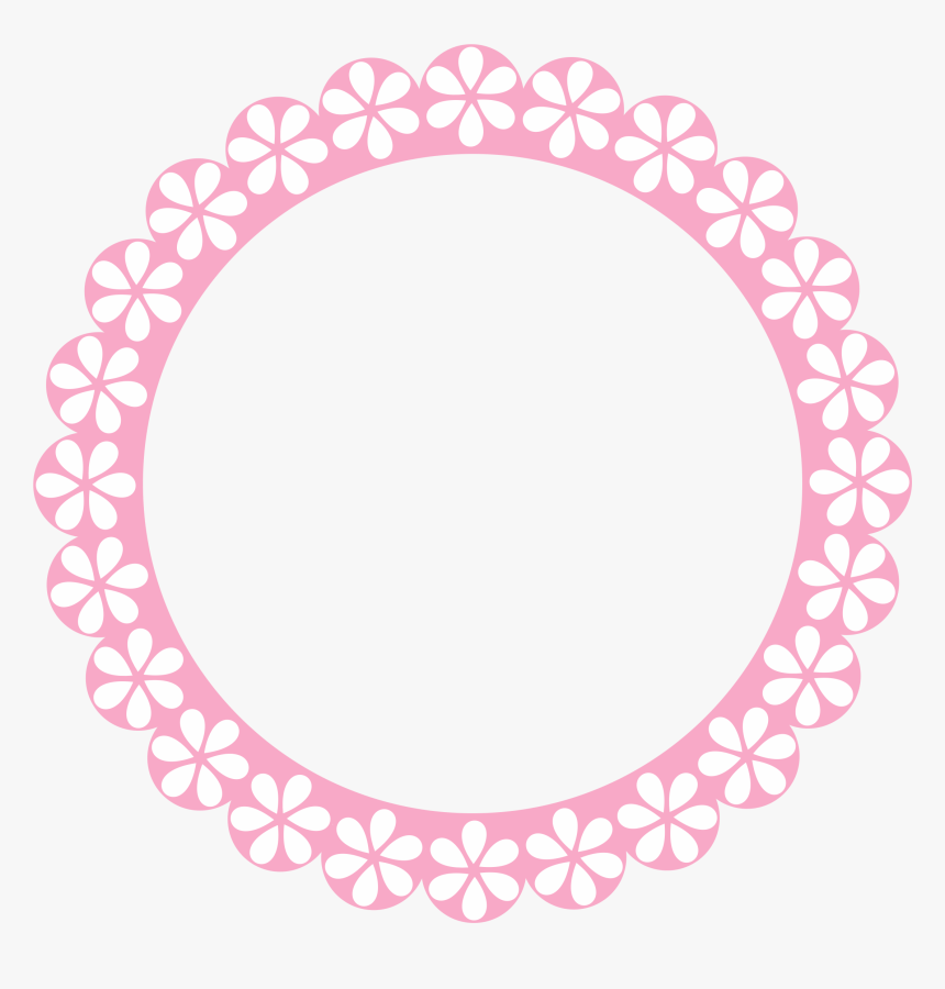 Circulo Rosa Para Decoração - Moldura Circulo Rosa Png, Transparent Png, Free Download