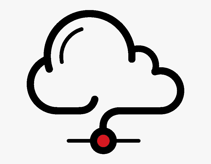 Cloud Backup And Cloud Storage - Line Art, HD Png Download, Free Download