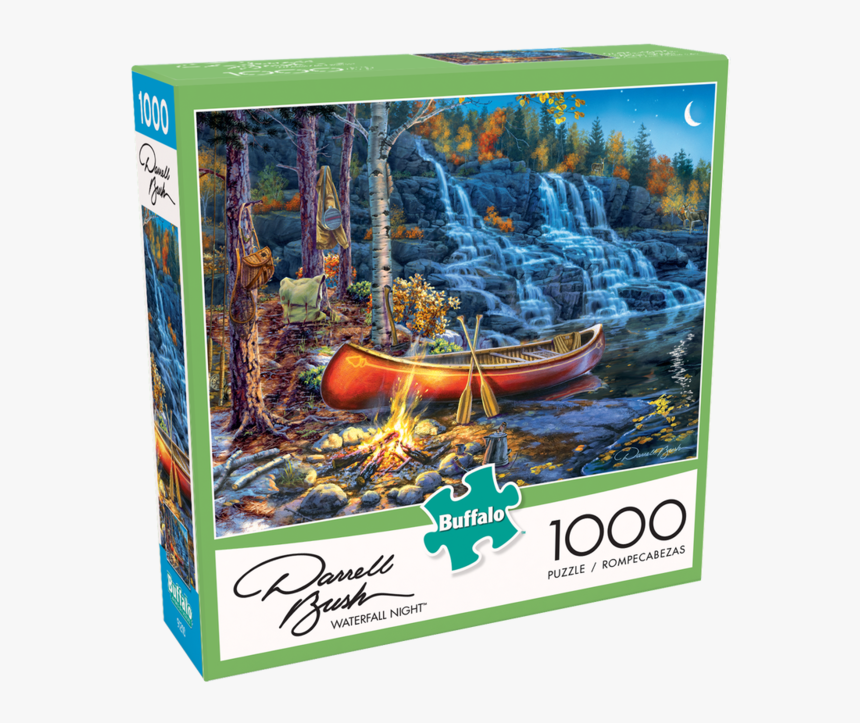 Waterfall Night 1000 Piece Puzzle, HD Png Download, Free Download