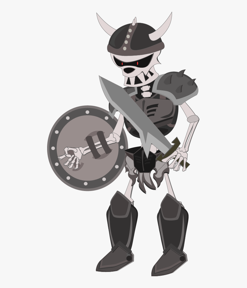 Preview - Cartoon Skeleton Warriors, HD Png Download, Free Download