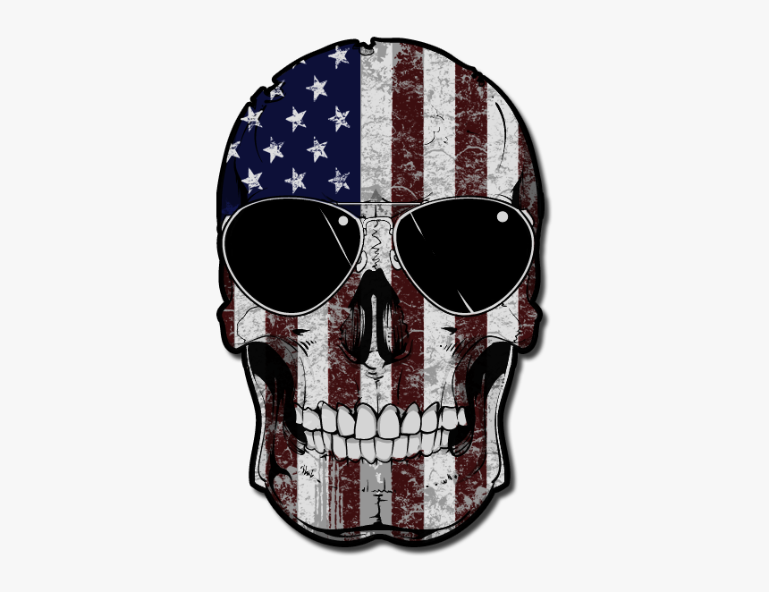 American Flag Skull Png, Transparent Png, Free Download