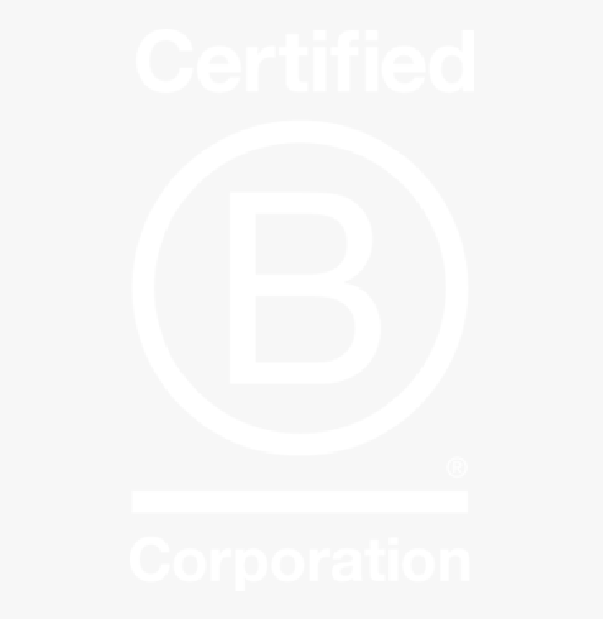 Logo White Certified B Corporation 01 - Plan White, HD Png Download, Free Download