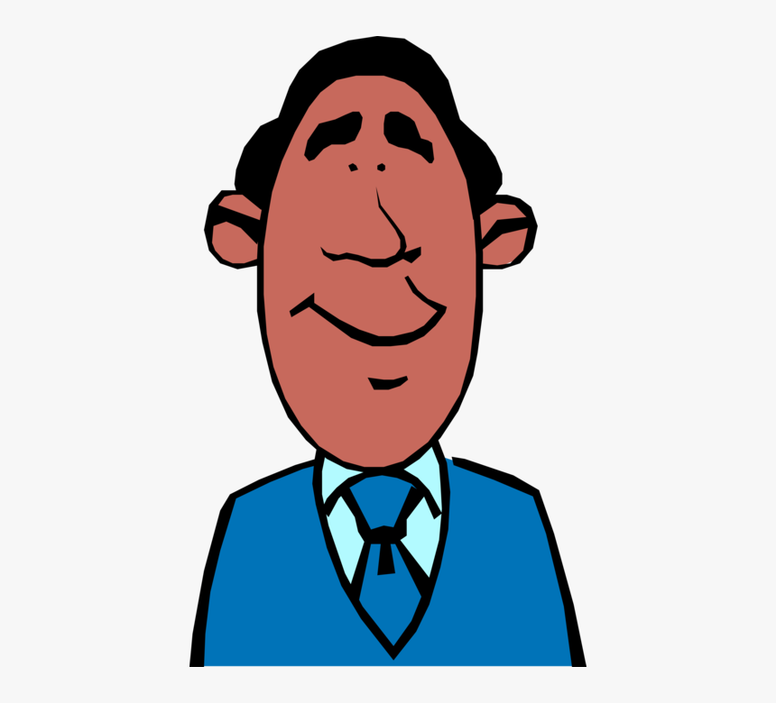 Vector Illustration Of Slightly Smug Complacent African, HD Png Download, Free Download